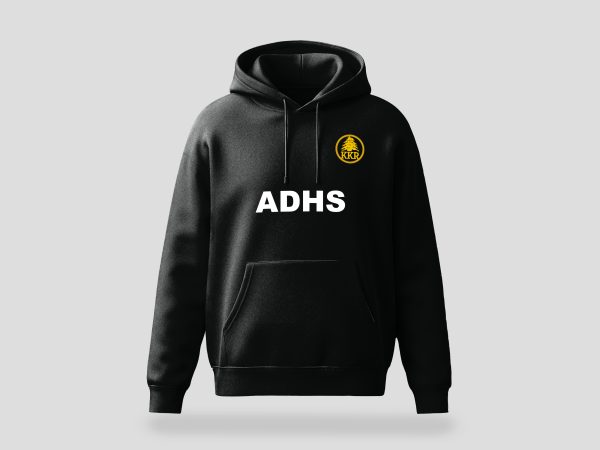 K.K.R. Hoodie in Schwarz, Produktabbildung