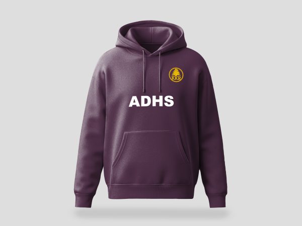 K.K.R. Hoodie in Plum Purple, Produktabbildung